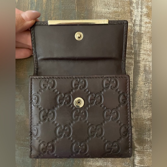 Gucci GG monogram leather wallet in very good condition - Picture 7 of 11